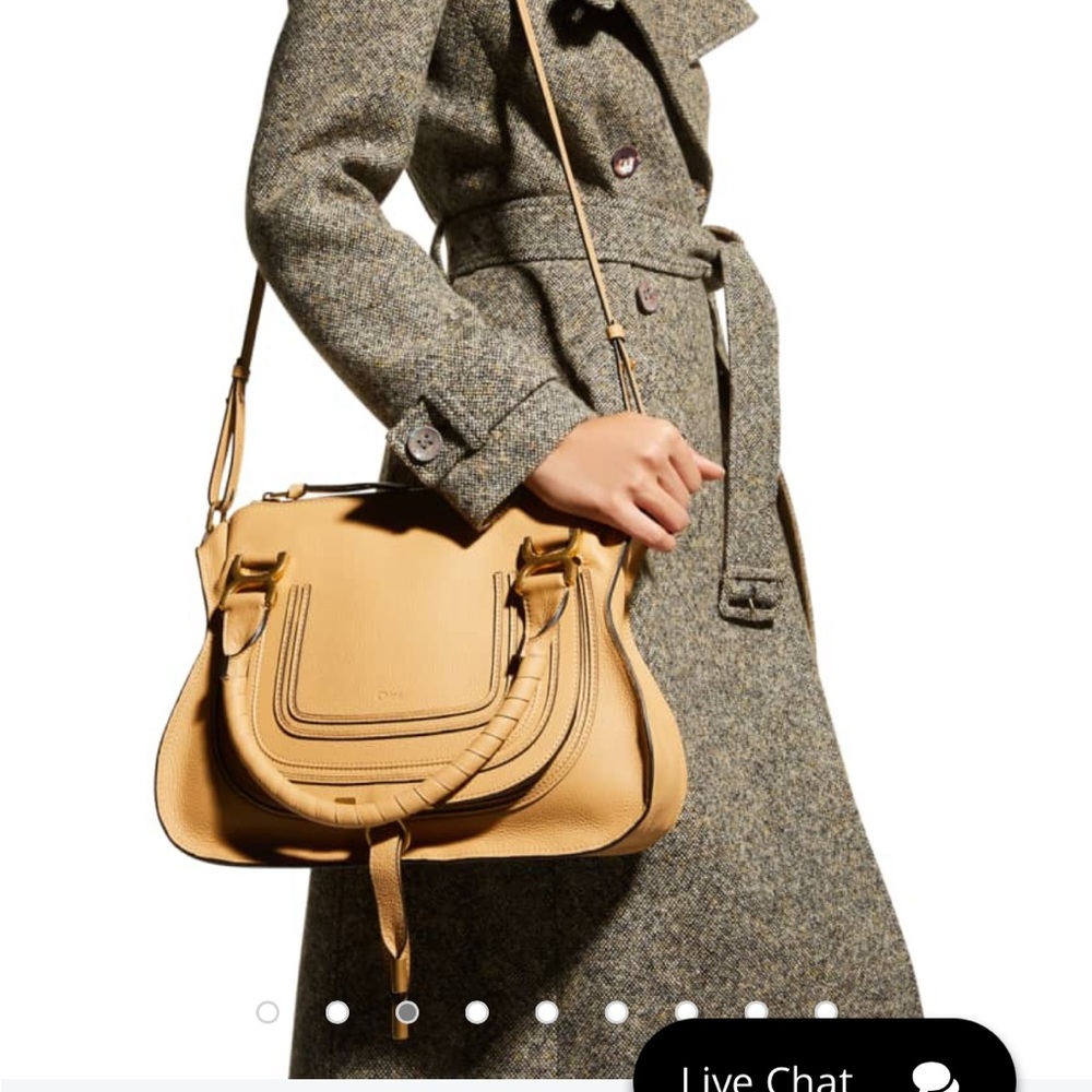 Chloe Medium Marcie Leather Crossbody Bag with Gold Hardware. Iconic Bag!! - Picture 6 of 9